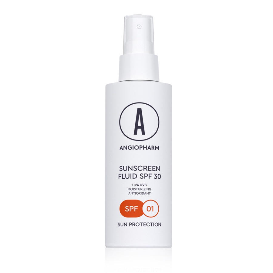 Солнцезащитный флюид SPF 30, 100 мл — Ангиофарм, домашний уход
