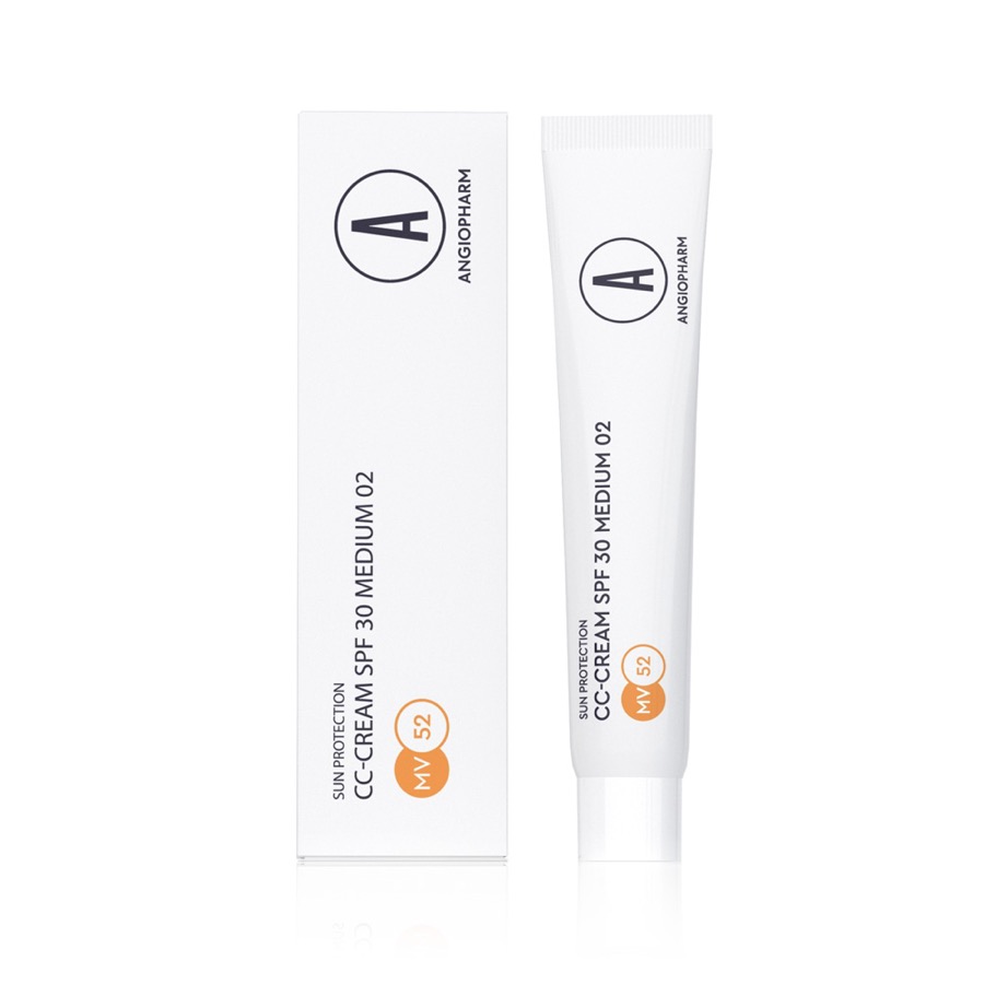 Сс-крем SPF 30 medium 02, 7 мл — Ангиофарм, домашний уход