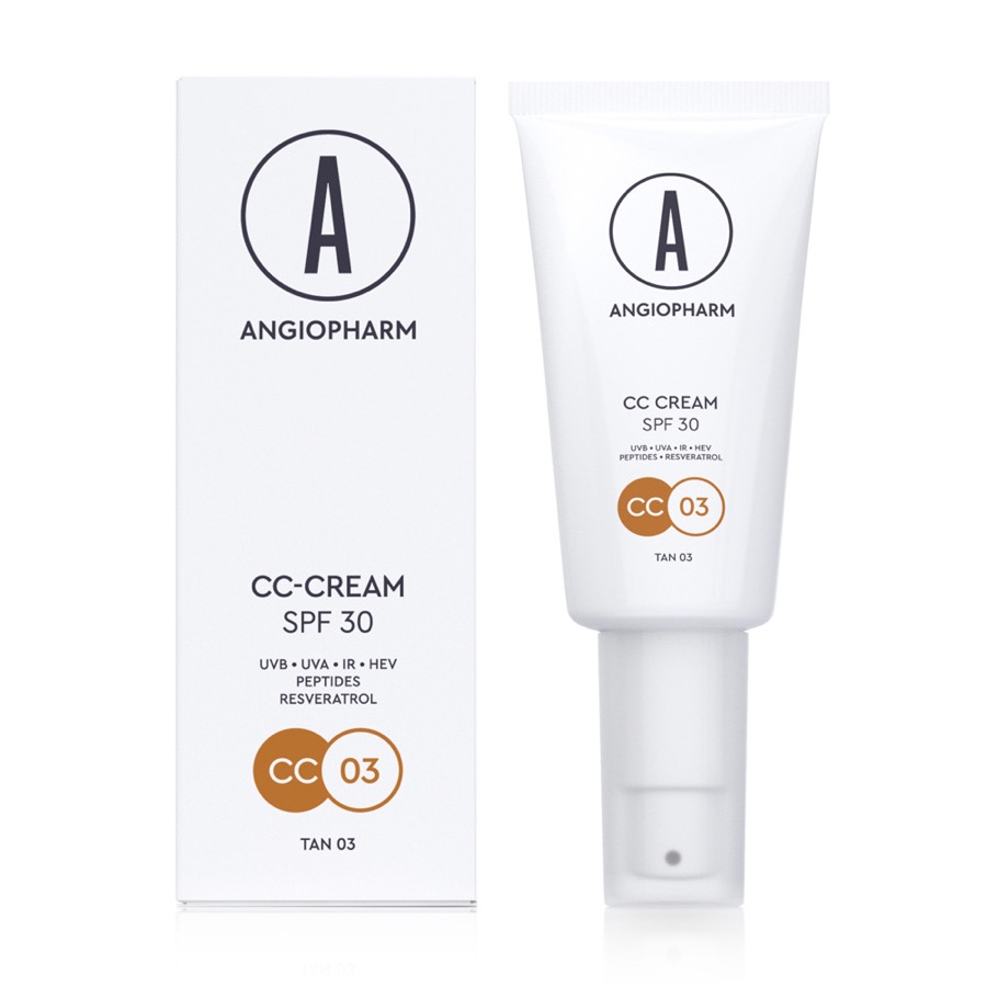 Сс-крем SPF 30 tan 03, 30 мл — Ангиофарм, домашний уход