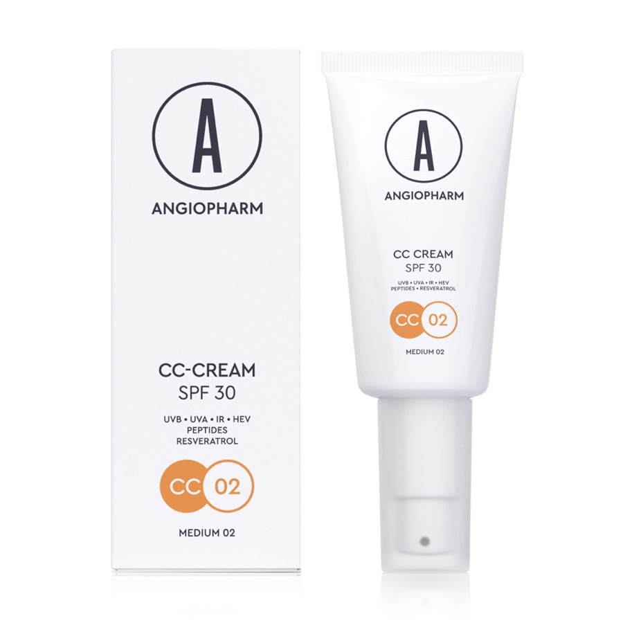 Сс-крем SPF 30 medium 02, 30 мл — Ангиофарм, домашний уход