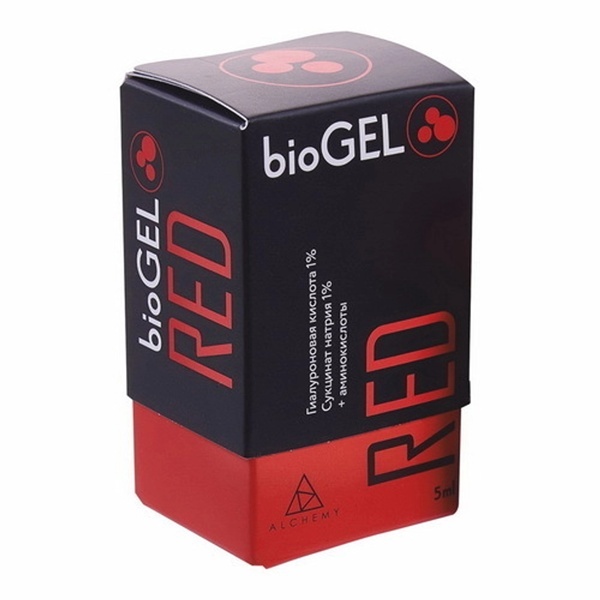 BioGEL (Россия) Red BioGEL | ГК 10 мг/мл + Сукцинат Na 1% (2,5 мл.) — Биоревитализация в Казани