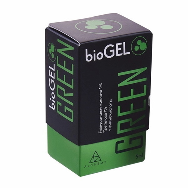 BioGEL (Россия) Green BioGEL | ГК 10 мг/мл + Трегалоза 1% (5 мл.) — Биоревитализация в Казани
